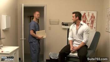 Hot gay gets ass inspected by doctor